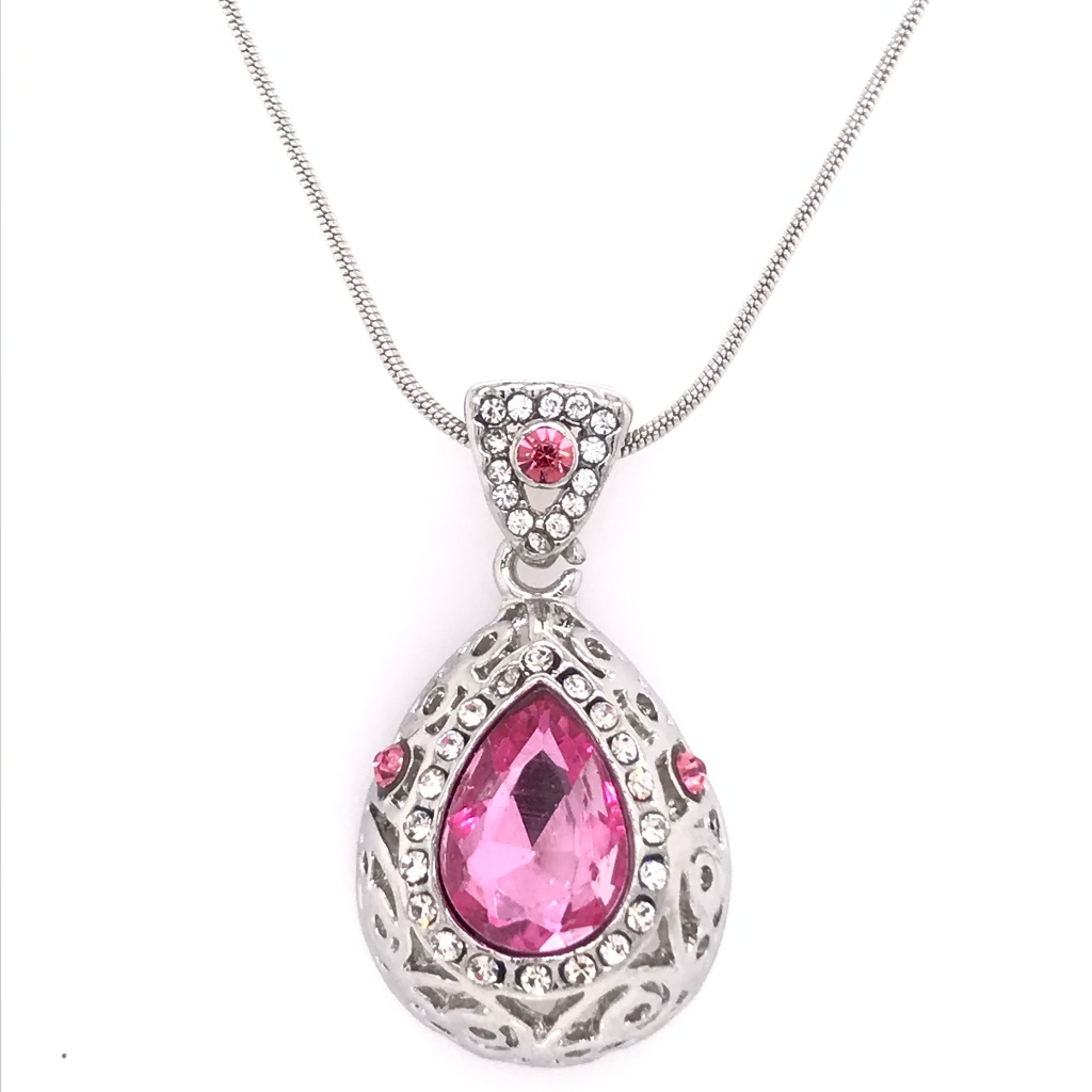 Antique Secret Hot Pink Swarovski Pendant
